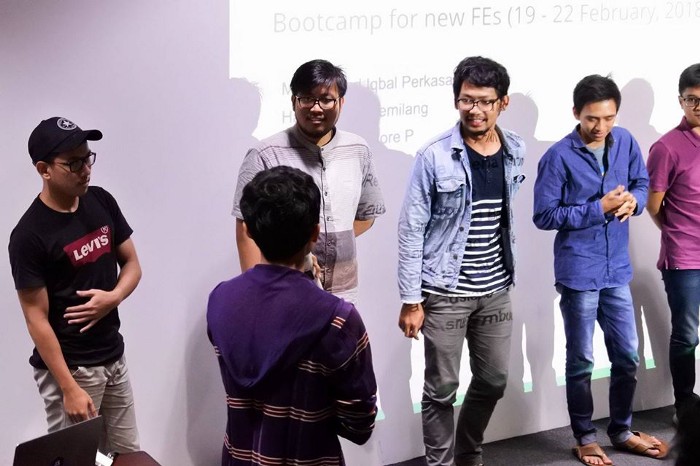 The other FEs and I introducing ourselves