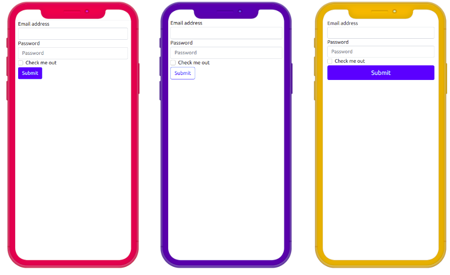 Different design, same HTML tags