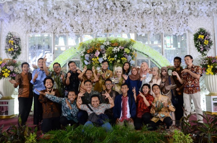 With college friends