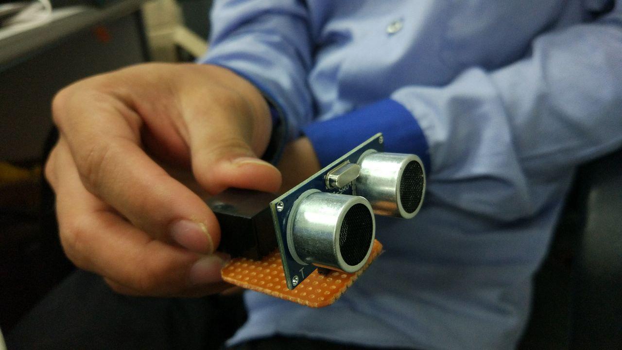 Colleague and I developed sensors for factory